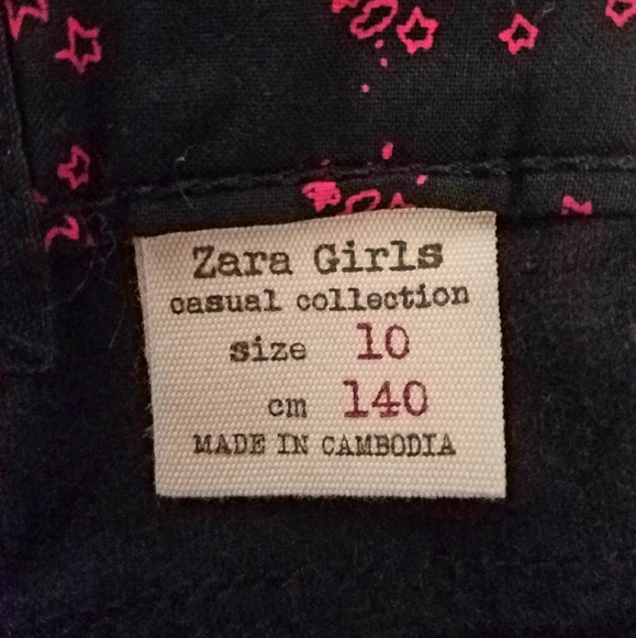 🏷Zara Girls Black Pants - Picture 3 of 3